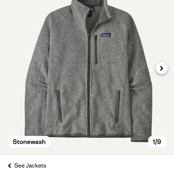 Patagonia Men's Better Sweater® Fleece Full Zip Jacket Men’s Large - Picture 2 of 16